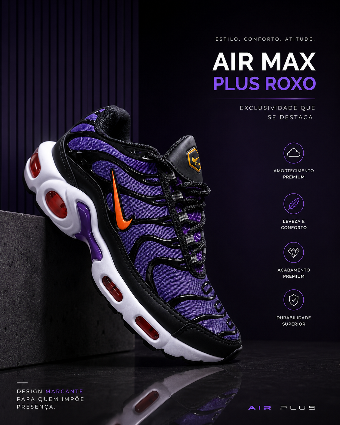 Air Max Plus Roxo Premium