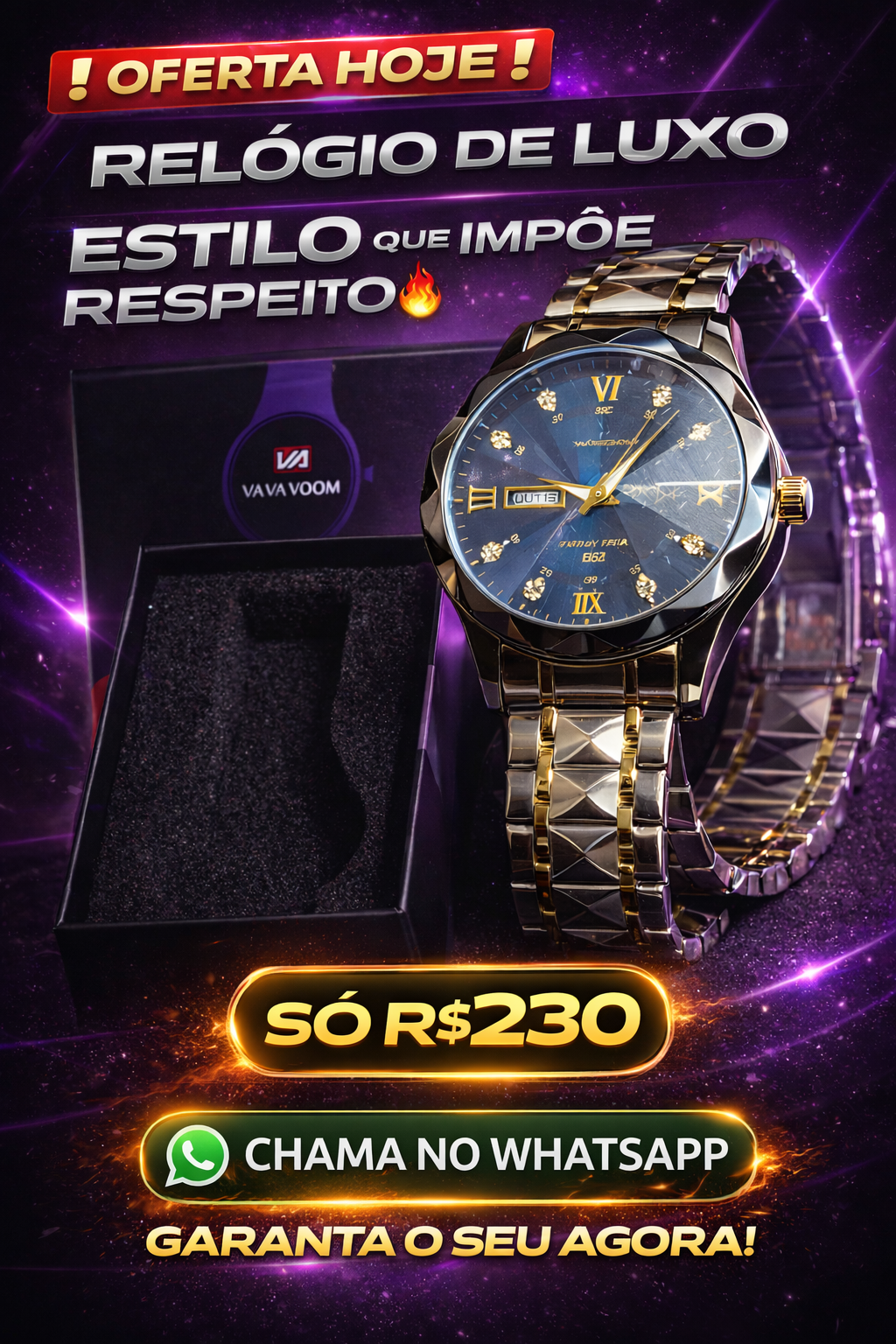 Relógio de Luxo Vavoom