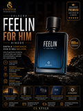 Feelin For Him Hinode 100ml – Elegância, Confiança e Presença Marcante