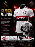 Camisa Flamengo II 2025/26 Branca – Primeira Linha Premium | Escudo Bordado | Tecido Respirável