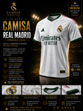 Camisa Real Madrid Primeira Linha Premium | Elegância, Conforto e Alta Qualidade