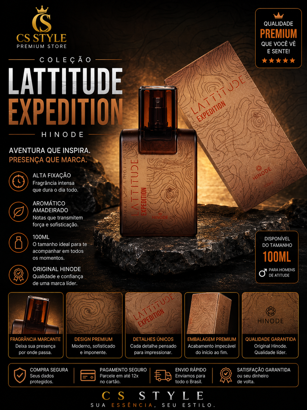 Lattitude Expedition Hinode 100ml – Aventura, Elegância e Presença Marcante