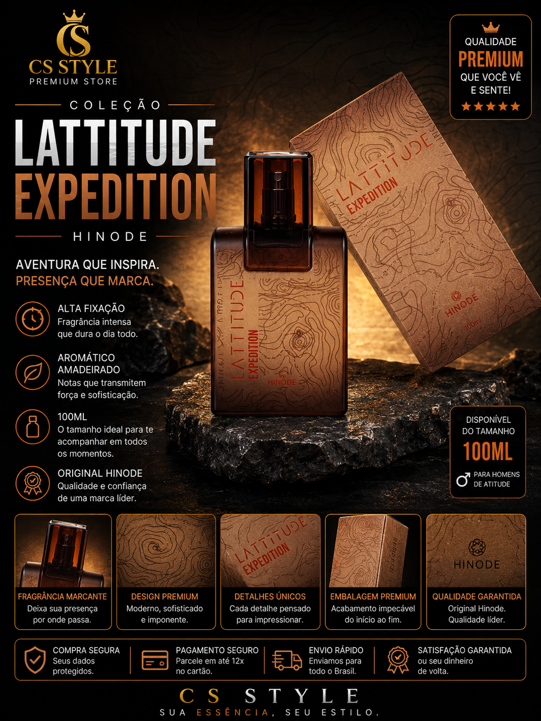 Lattitude Expedition Hinode 100ml – Aventura, Elegância e Presença Marcante