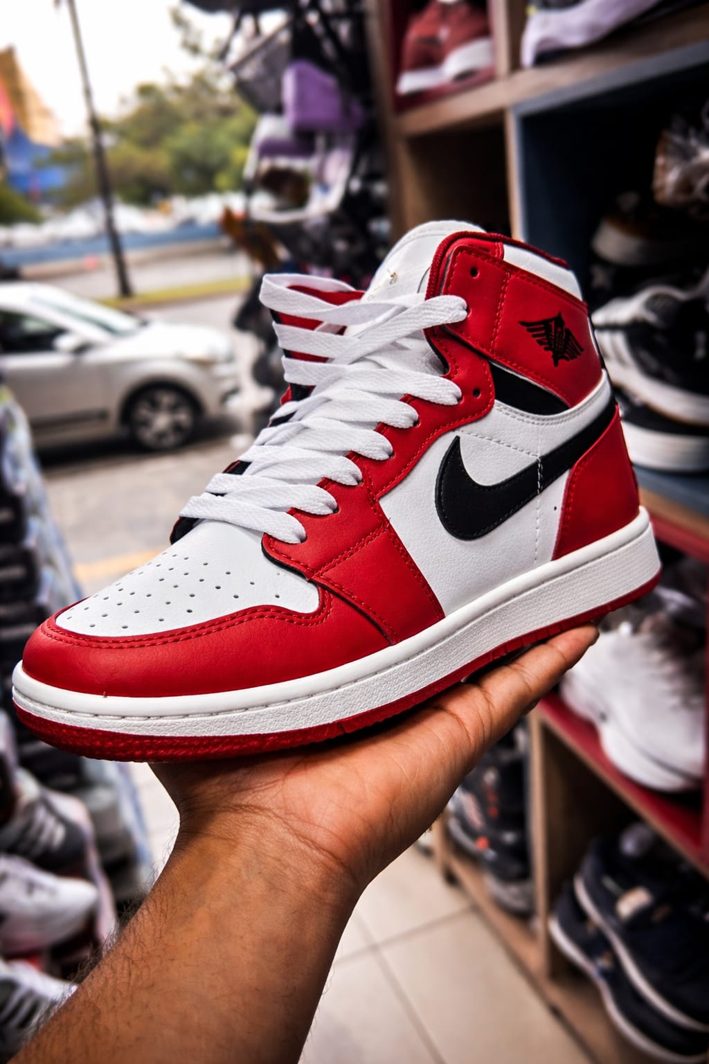 Jordan vemelho e branco