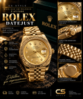 Relógio Masculino Premium Datejust Dourado