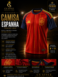 Camisa Espanha Primeira Linha Premium | Estilo, Conforto e Acabamento de Alta Qualidade