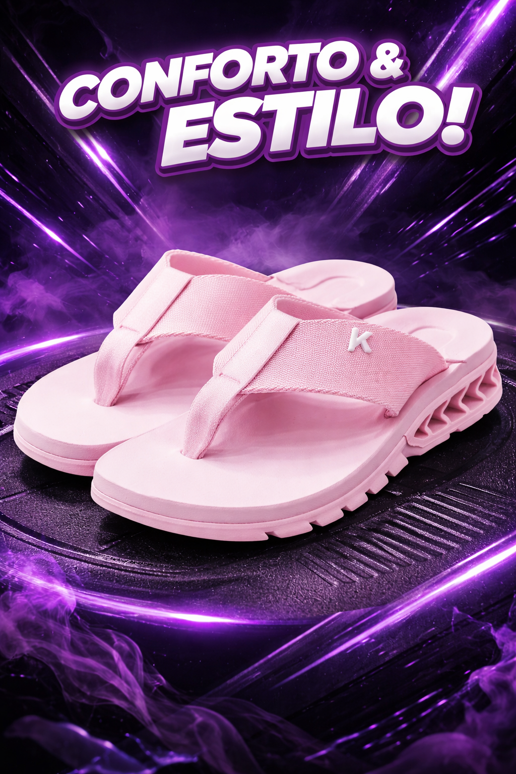 Sandalia/chinelo Kenner Original Rakka Rosa Candy