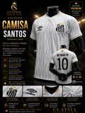 Camisa Santos FC Branca 2025/26 – Primeira Linha Premium | Escudo Bordado | Umbro | Tecido Respirável