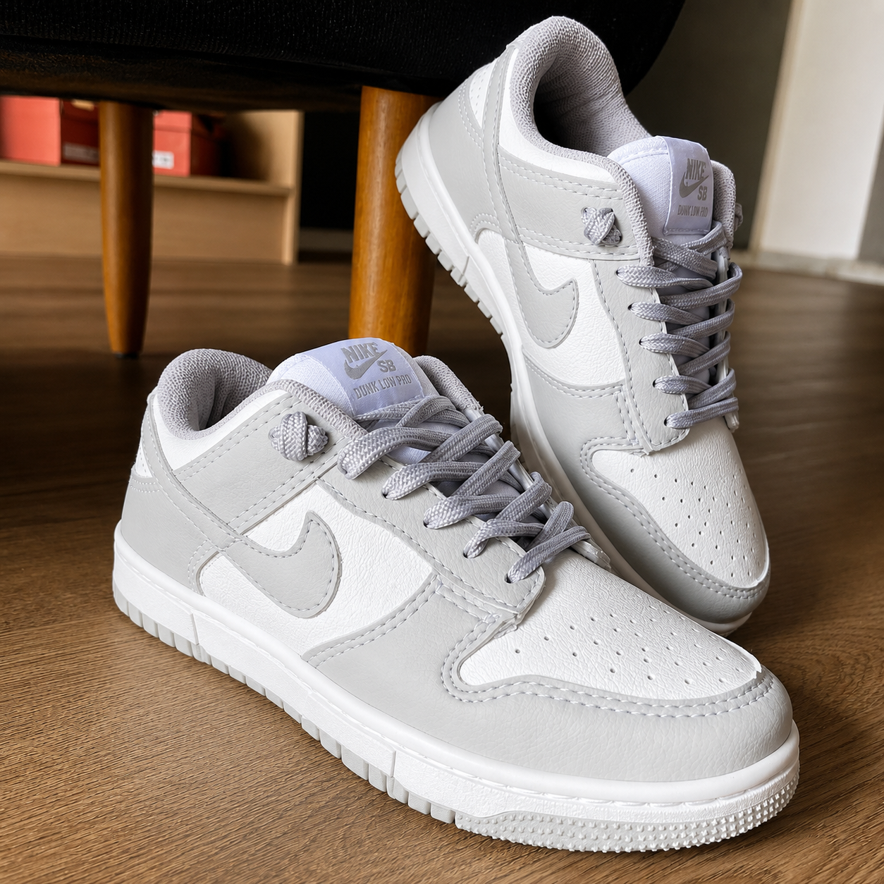 Nike Dunk Low Cinza e Branco Premium | Estilo, Conforto e Exclusividade