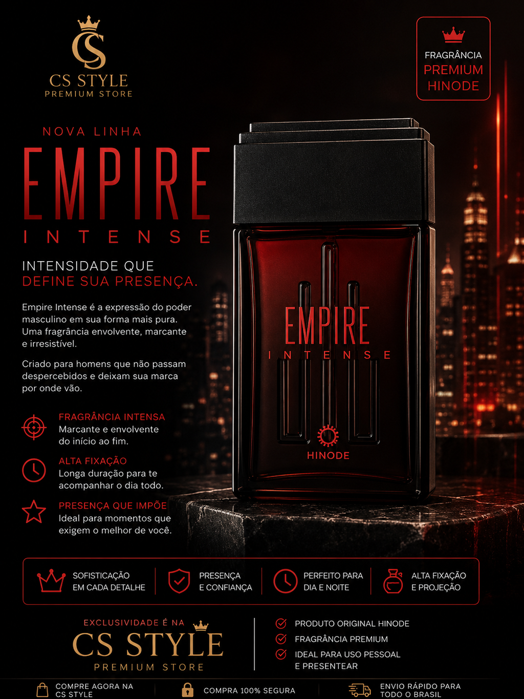Empire Intense — A Intensidade da Sua Presença.